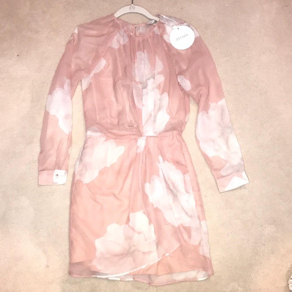 Women’s Pink Floral Print Dress